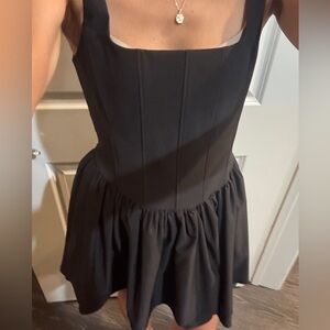 Elegant Black Dress corset mini new dress by Zara